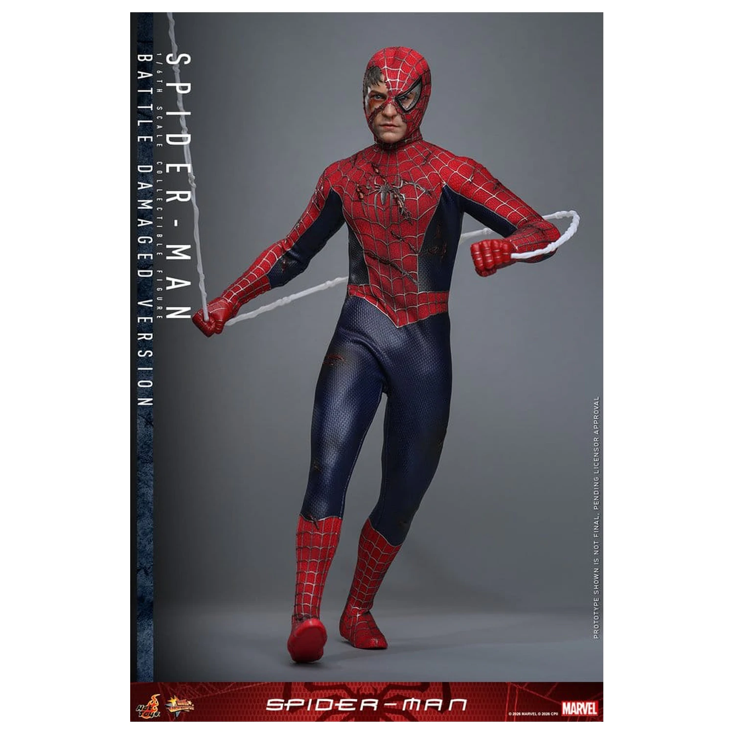 Spider-Man Movie Masterpiece figurka akcji 1/6 Spider-Man (Battle Damaged Version) 30 cm zdjęcie produktu