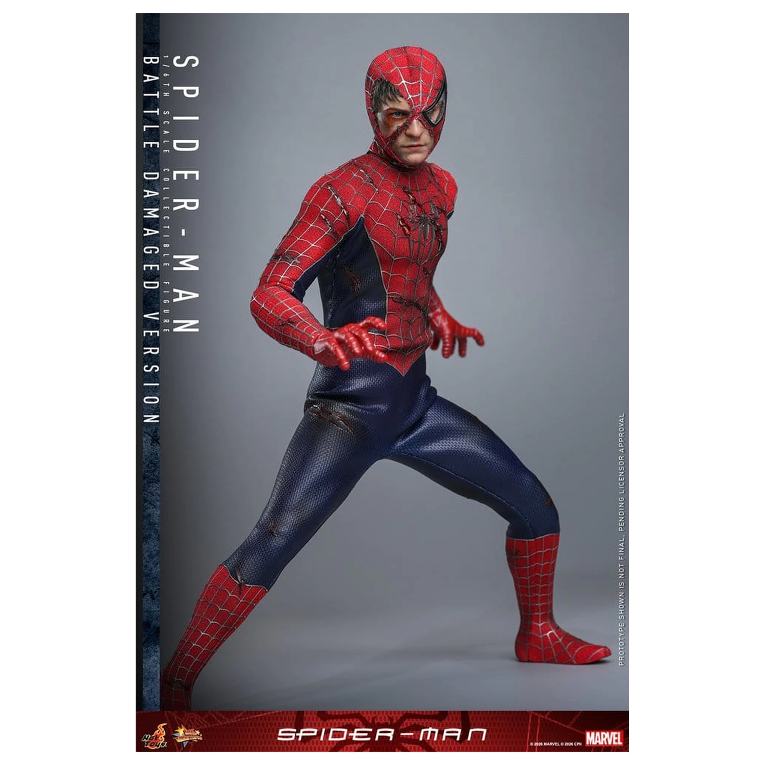 Spider-Man Movie Masterpiece figurka akcji 1/6 Spider-Man (Battle Damaged Version) 30 cm zdjęcie produktu