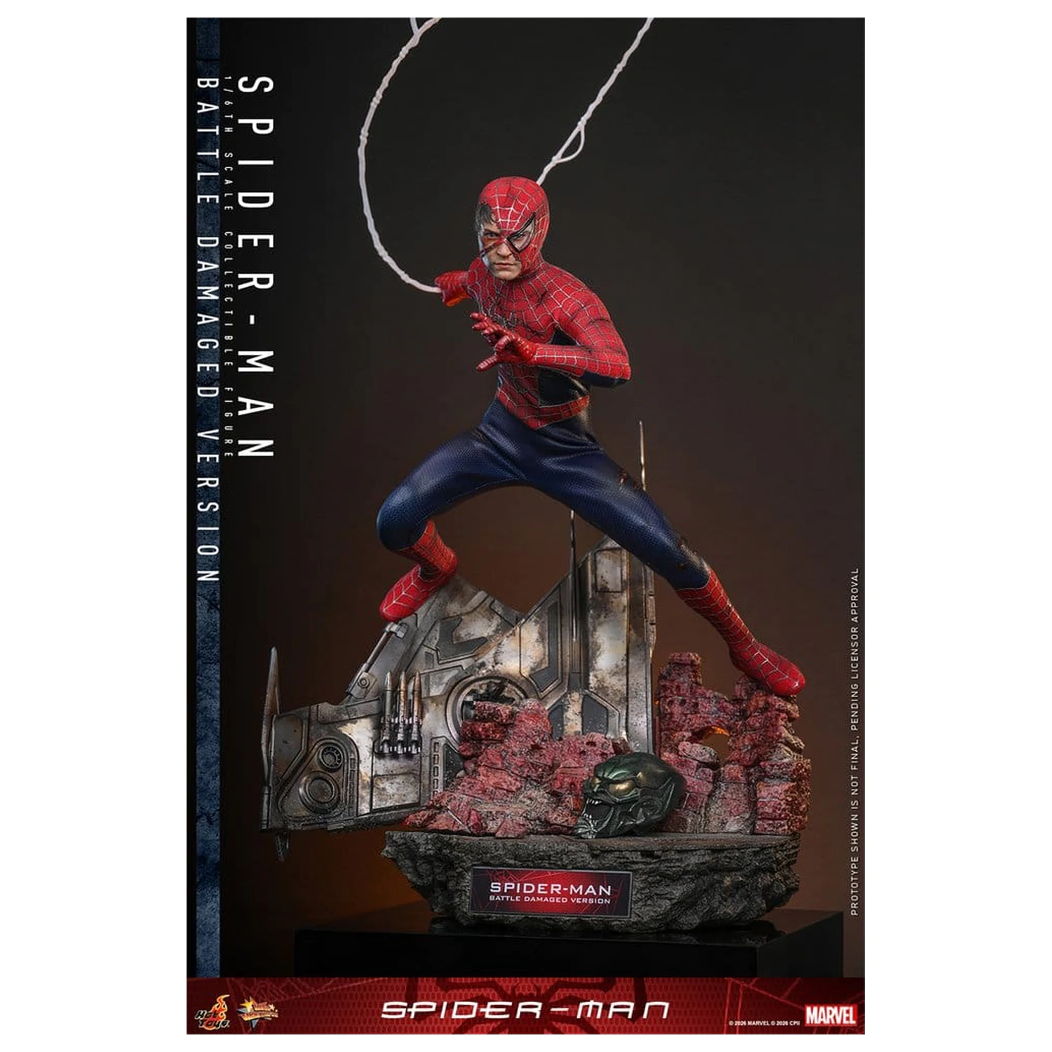 Spider-Man Movie Masterpiece figurka akcji 1/6 Spider-Man (Battle Damaged Version) 30 cm zdjęcie produktu