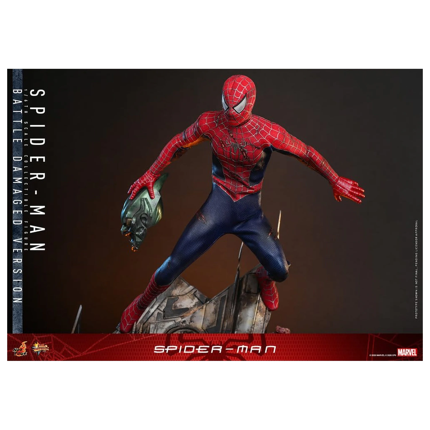 Spider-Man Movie Masterpiece figurka akcji 1/6 Spider-Man (Battle Damaged Version) 30 cm zdjęcie produktu