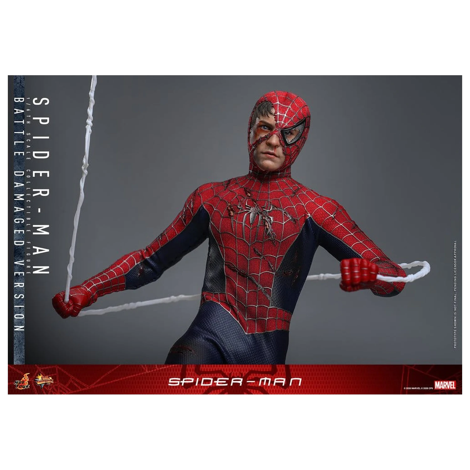 Spider-Man Movie Masterpiece figurka akcji 1/6 Spider-Man (Battle Damaged Version) 30 cm zdjęcie produktu