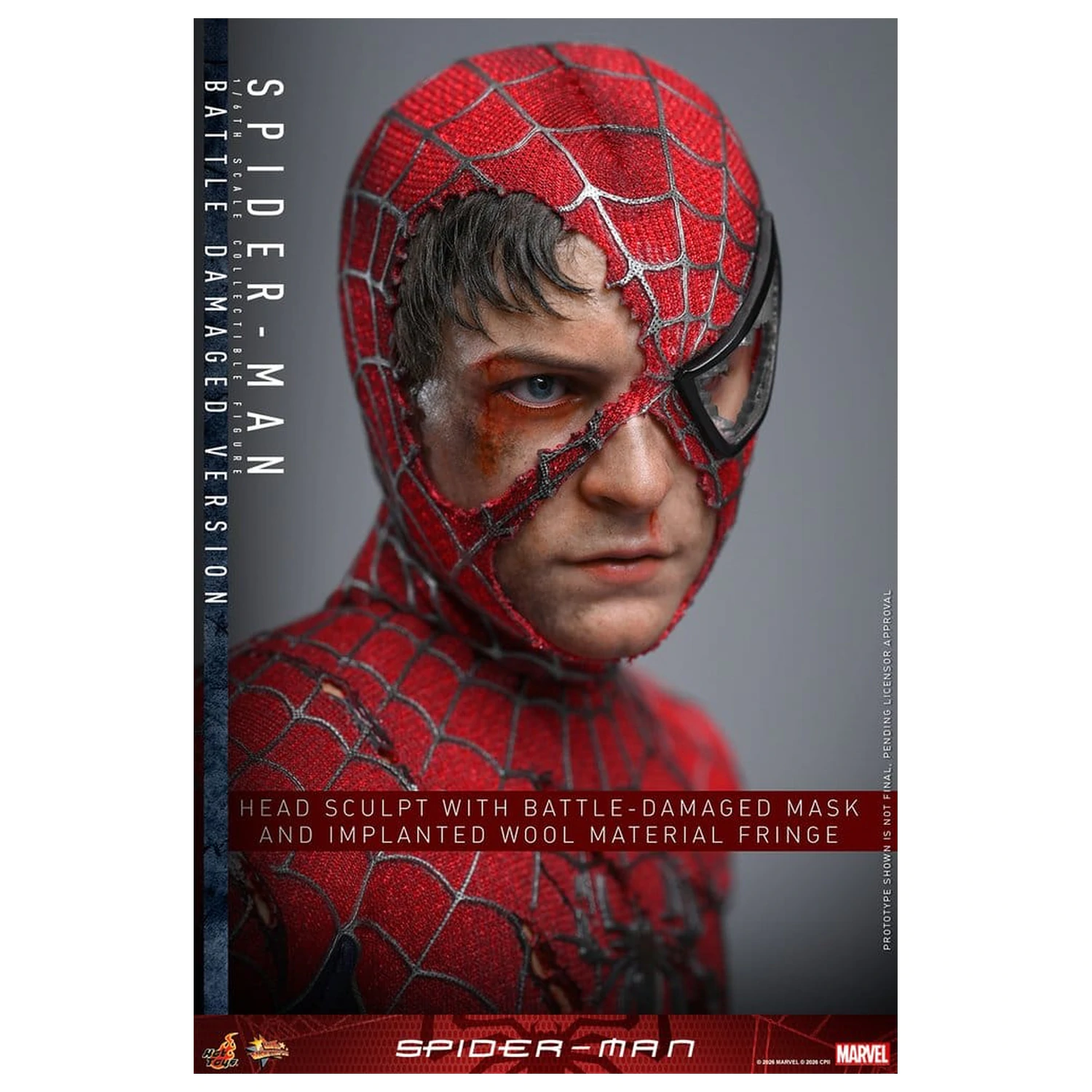 Spider-Man Movie Masterpiece figurka akcji 1/6 Spider-Man (Battle Damaged Version) 30 cm zdjęcie produktu