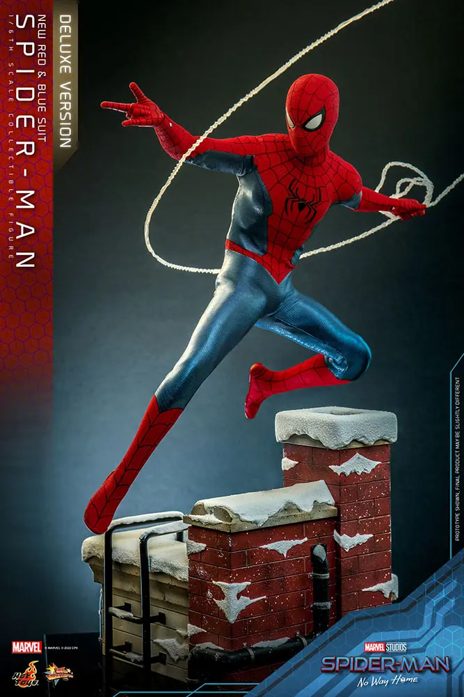 Spider-Man: No Way Home Movie Masterpiece Figurka Akcji 1/6 Spider-Man (New Red and Blue Suit) (Deluxe Version) 28 cm zdjęcie produktu