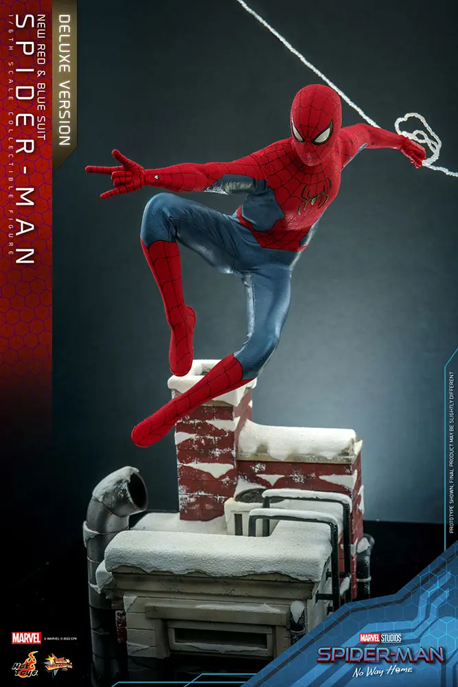 Spider-Man: No Way Home Movie Masterpiece Figurka Akcji 1/6 Spider-Man (New Red and Blue Suit) (Deluxe Version) 28 cm zdjęcie produktu