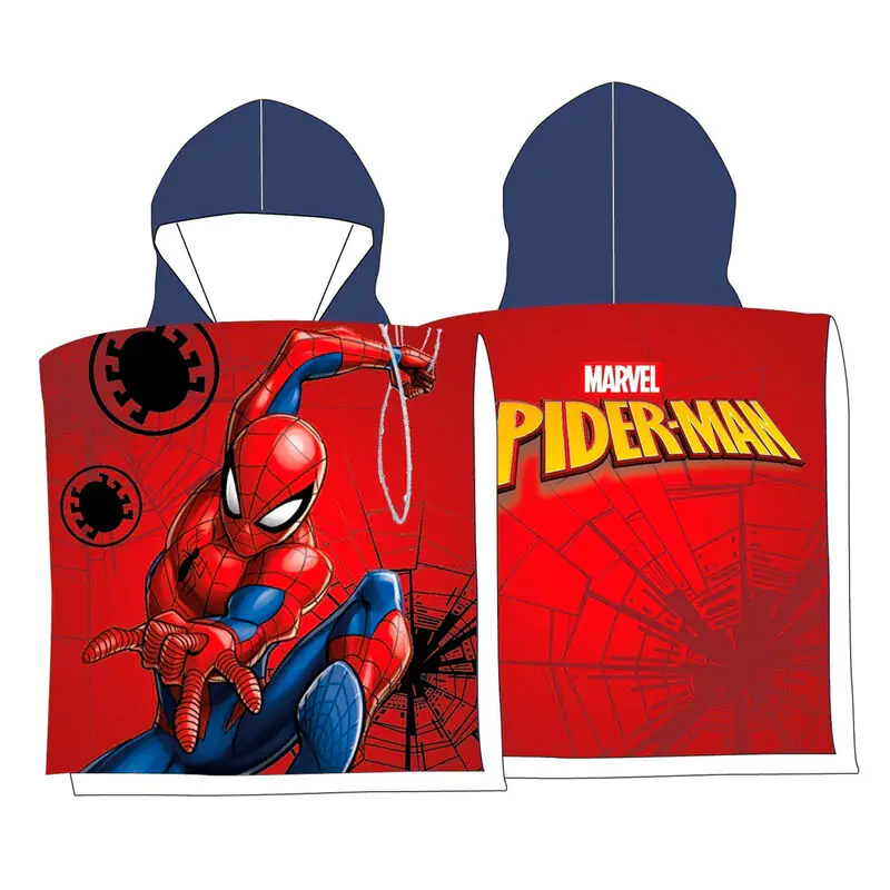 Marvel Spiderman ponczo ręcznik bawełniany zdjęcie produktu