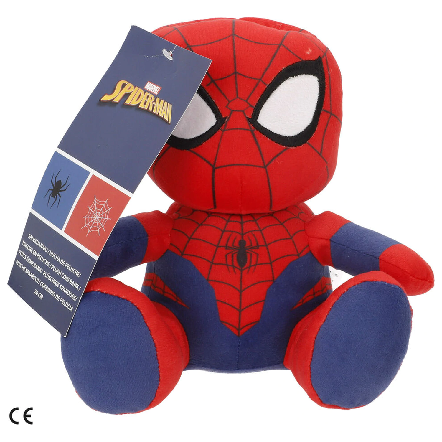 Marvel Spiderman skarbonka pluszowa zabawka 20cm zdjęcie produktu