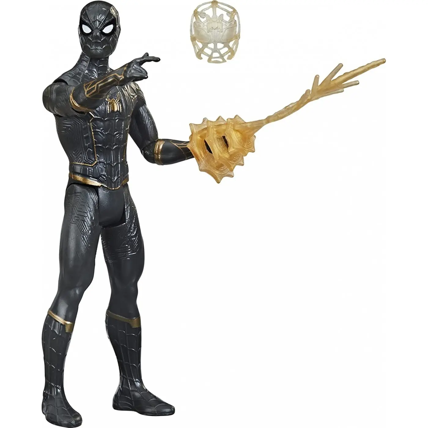 Spider-Man Pókember Black and Gold Suit Spider-Man Mystery Web Gear figurka akcji 13 cm zdjęcie produktu