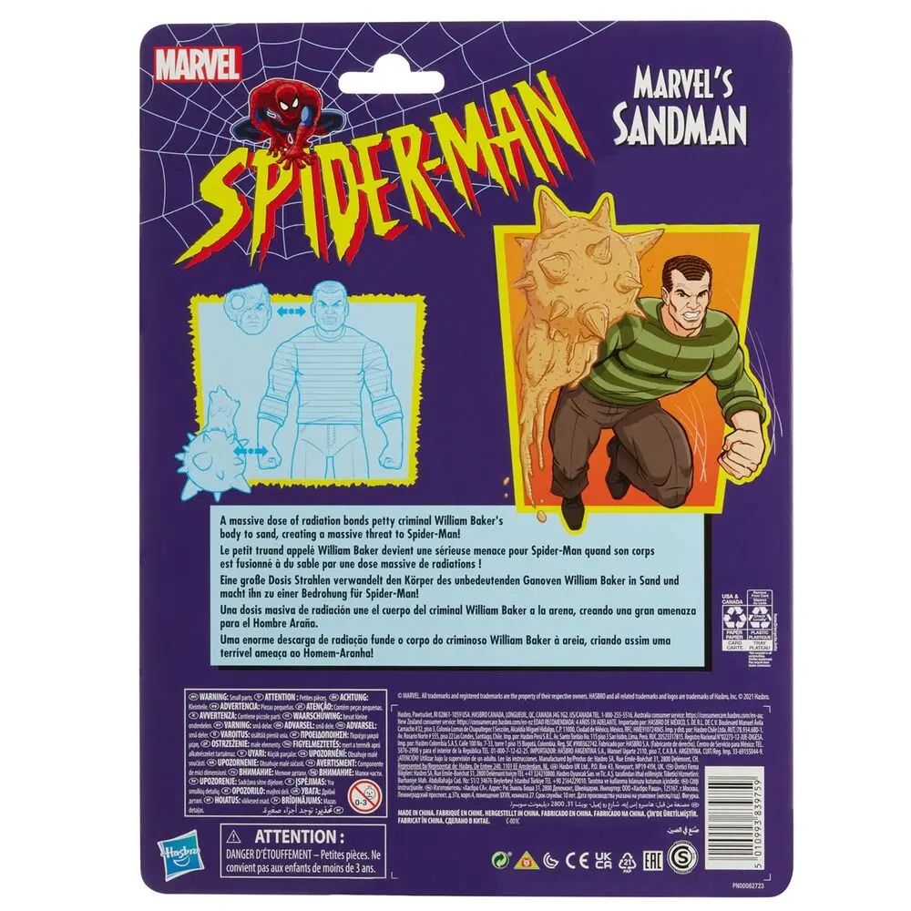 Spider-Man Marvel Legends Series figurka akcji 2021 Marvel's Sandman 15 cm zdjęcie produktu