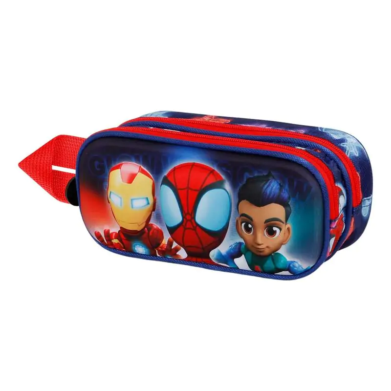 Marvel Spiderman Spidey Glow 3D podwójny piórnik zdjęcie produktu