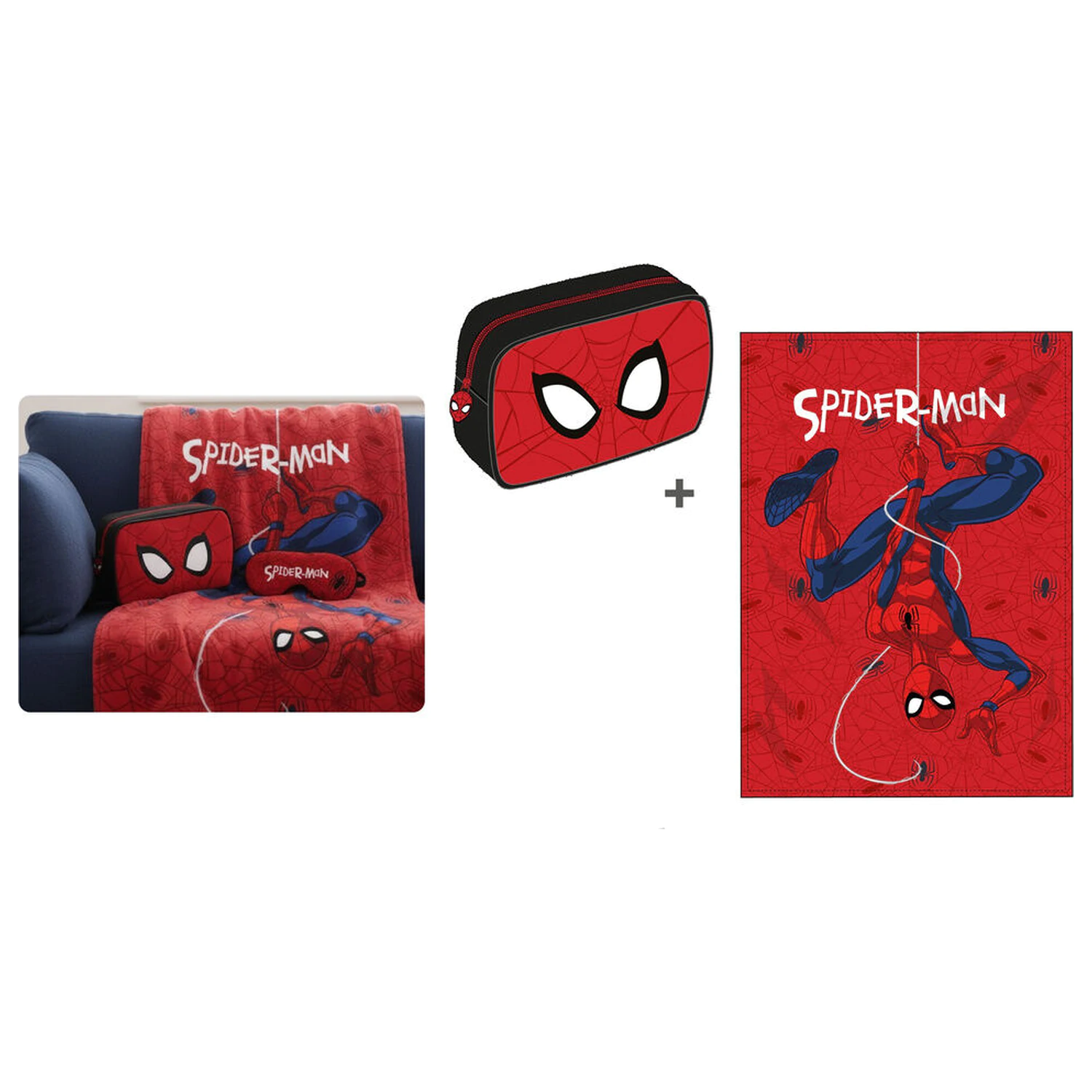 Marvel Spiderman zestaw kocyk + poszewka 100x140cm zdjęcie produktu