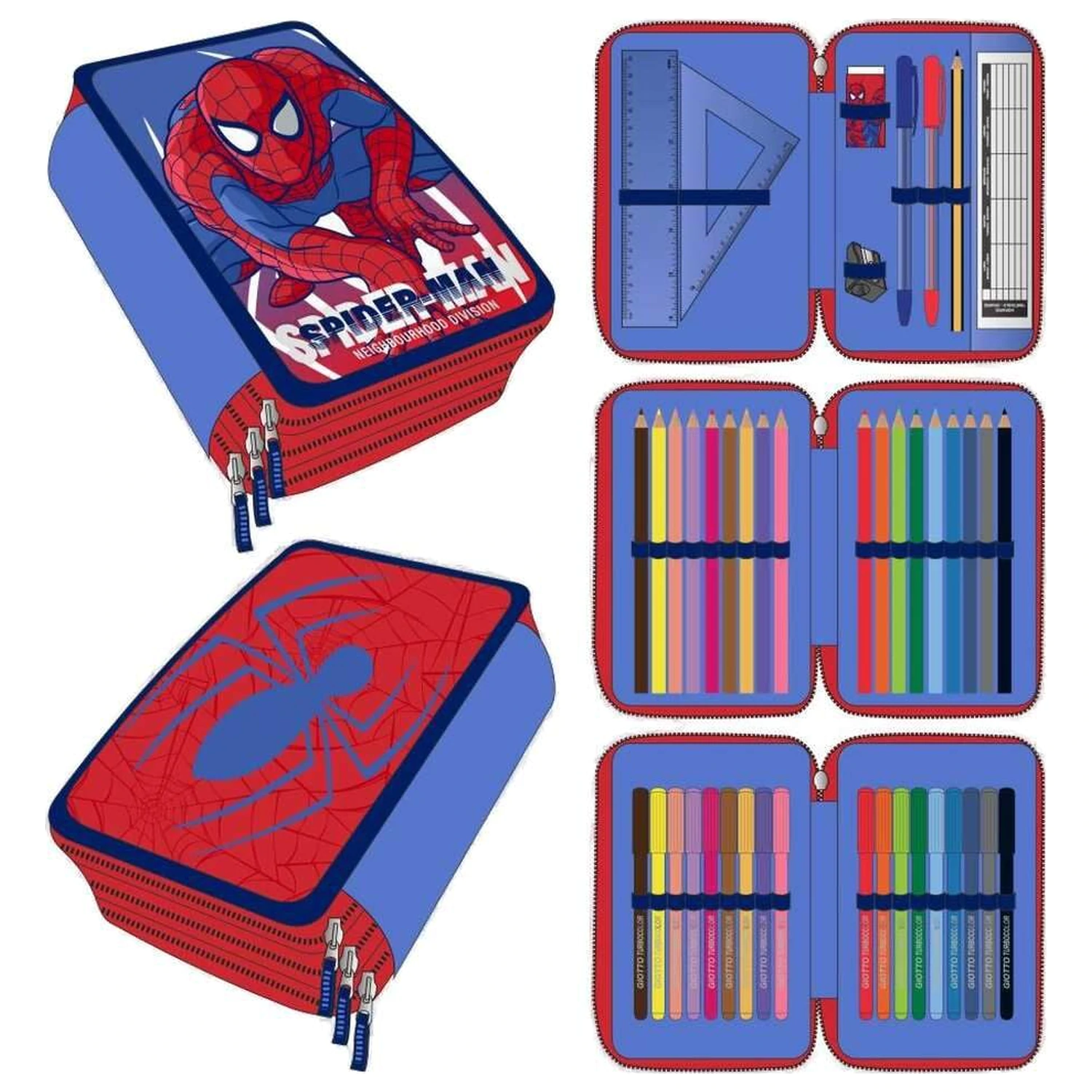 Marvel Spiderman potrójny piórnik zdjęcie produktu