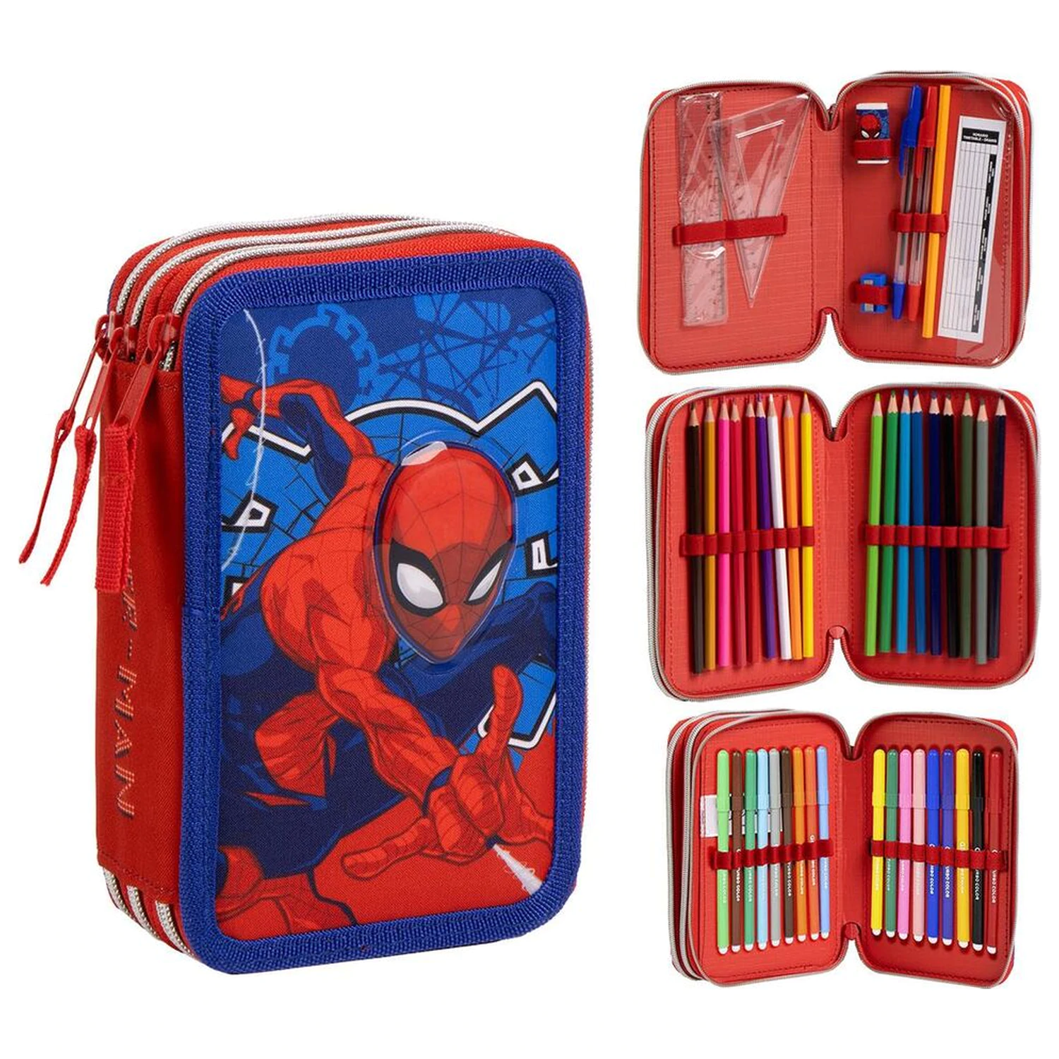 Marvel Spiderman potrójny piórnik zdjęcie produktu