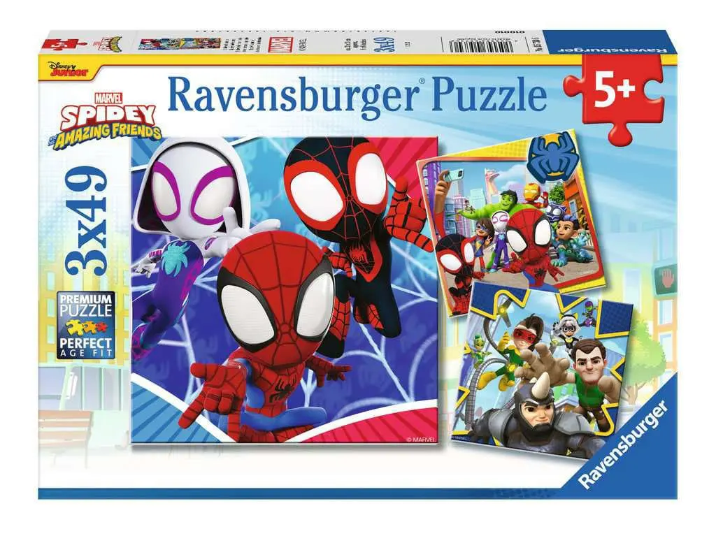 Spidey i jego niesamowici przyjaciele Puzzle dla dzieci (3 x 49 elementów) zdjęcie produktu