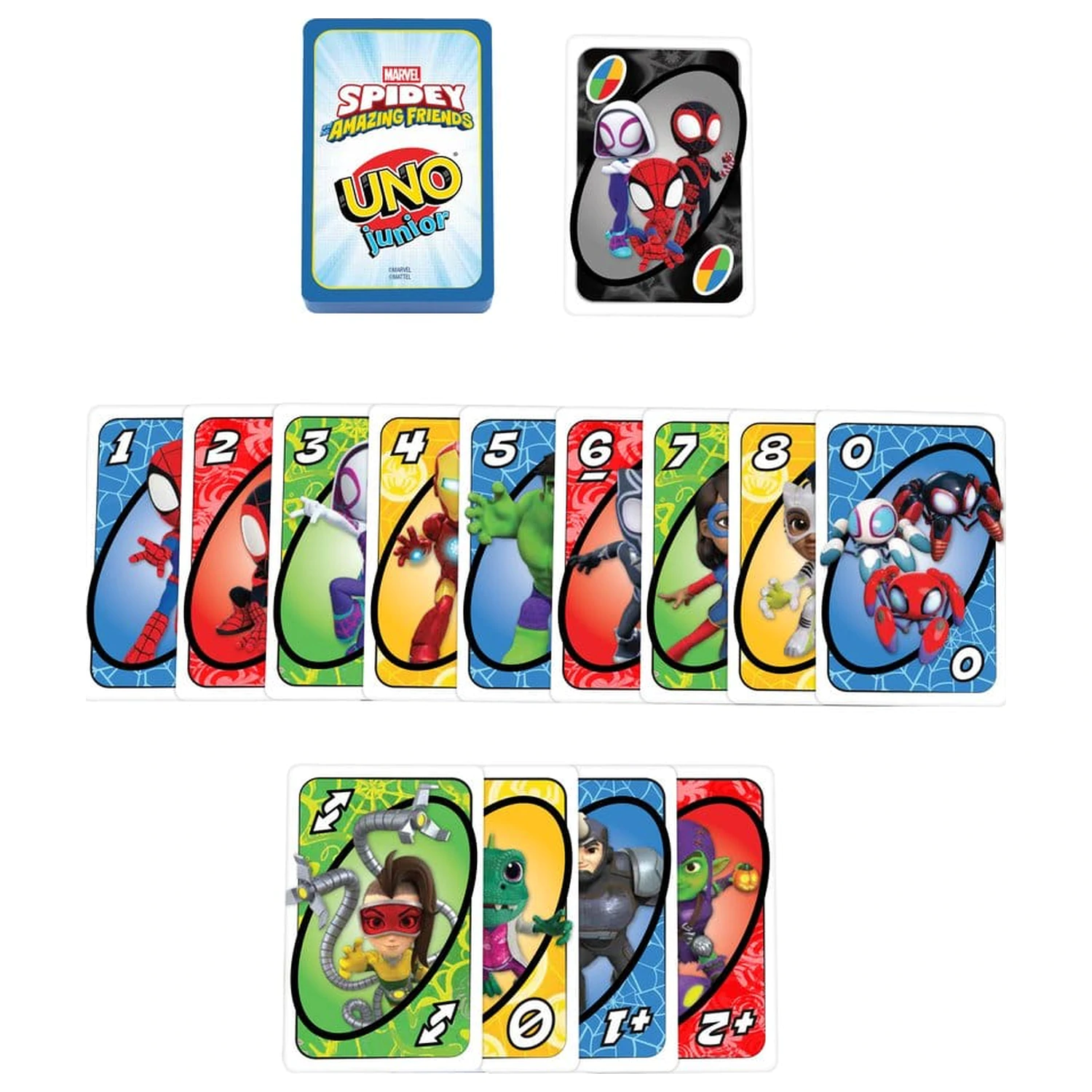 Spidey & His Amazing Friends UNO Junior Gra Karciana zdjęcie produktu