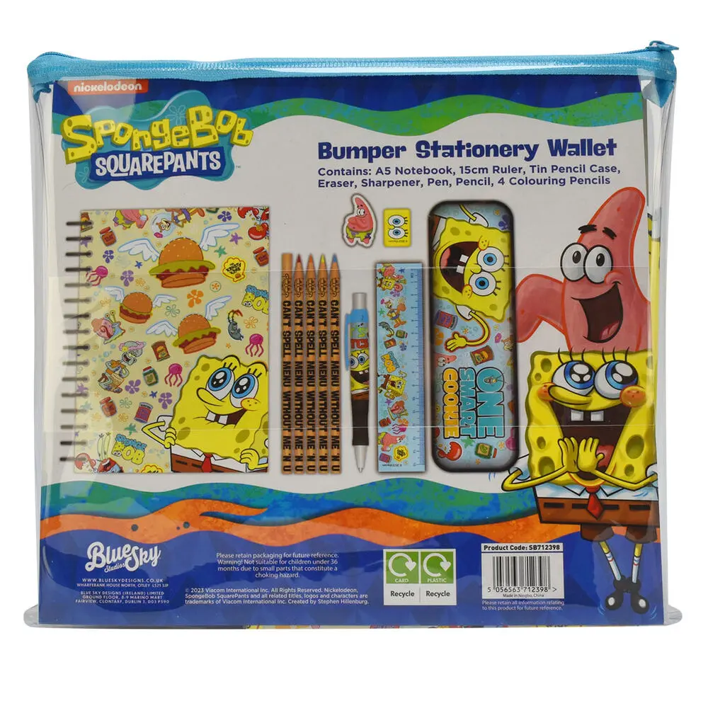 Zestaw artykułów papierniczych Sponge Bob zdjęcie produktu