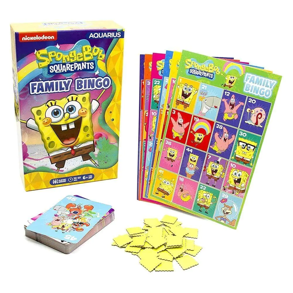 SpongeBob Board Game Family Bingo *English Version* - Gra planszowa Bingo rodzinne zdjęcie produktu