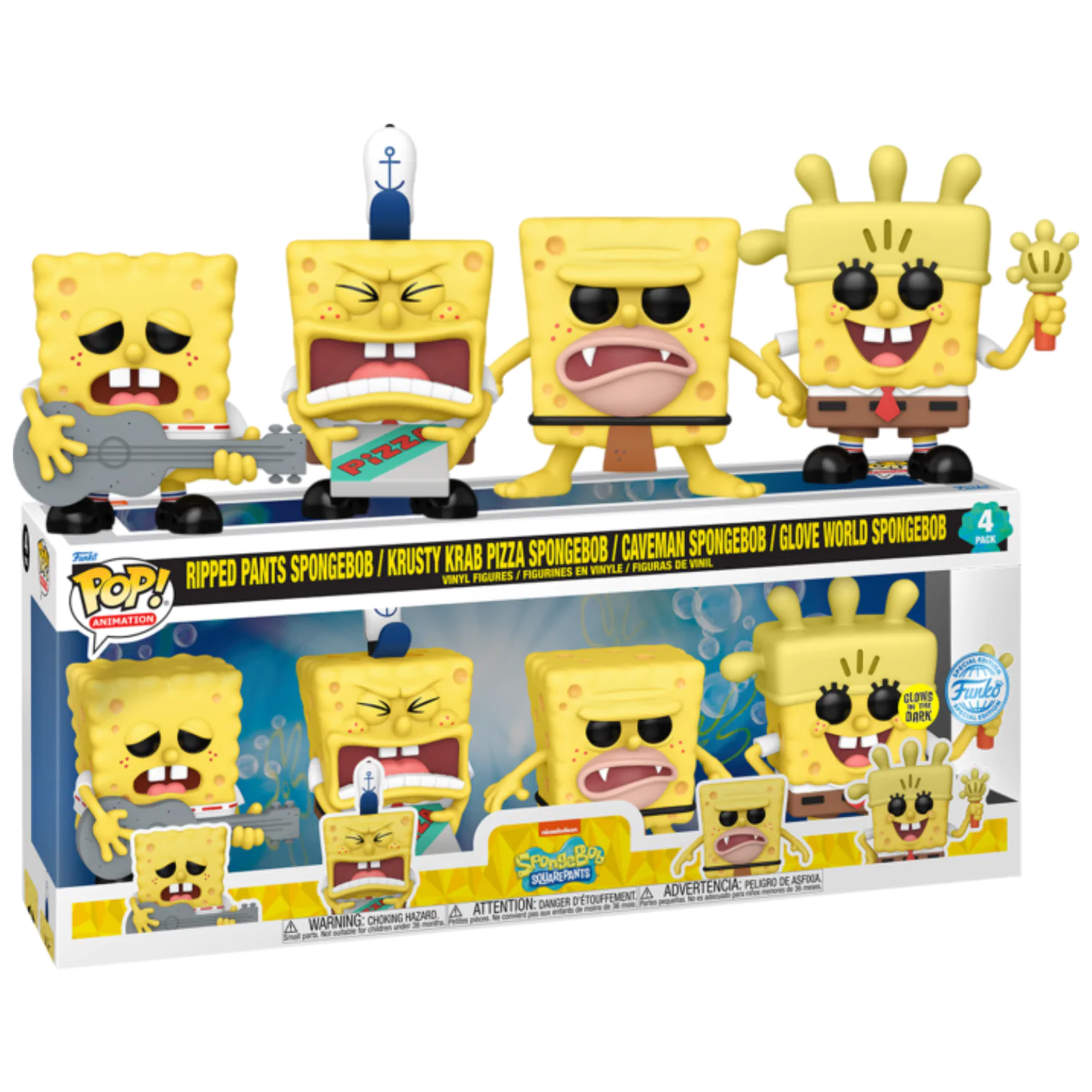 Spongebob Funko POP! Television Figurka winylowa 4-Pack (EMEA) 9 cm zdjęcie produktu