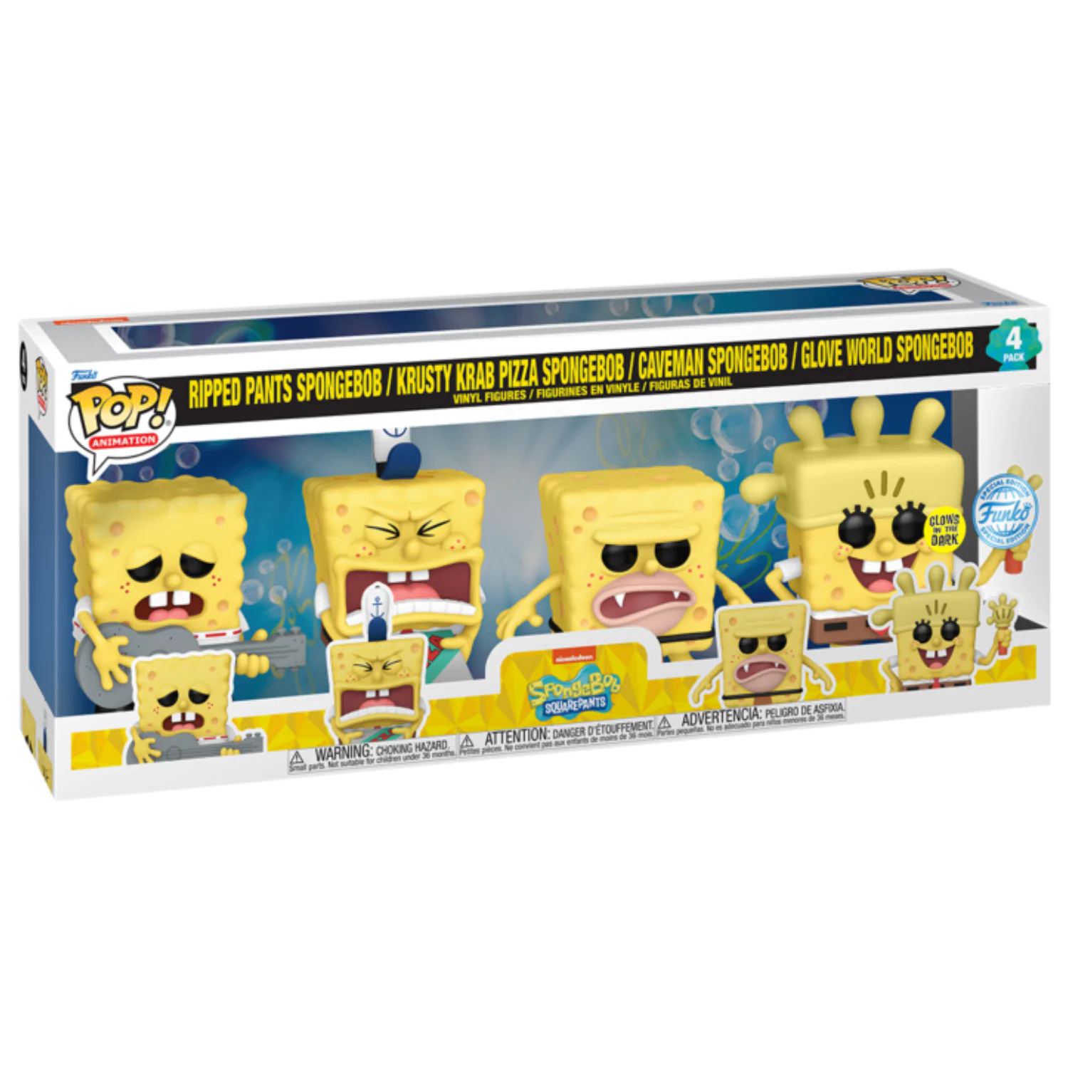 Spongebob Funko POP! Television Figurka winylowa 4-Pack (EMEA) 9 cm zdjęcie produktu