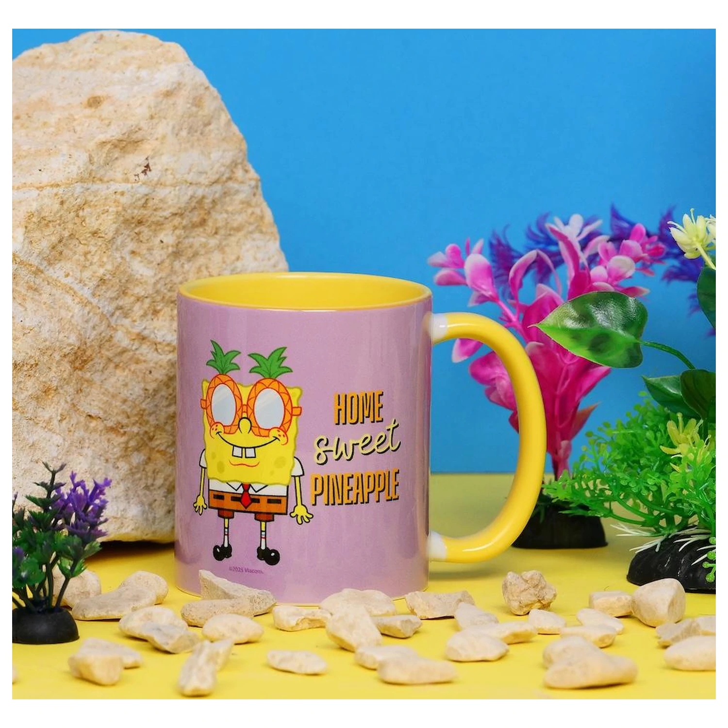 SpongeBob Home Sweet Pineapple Wewnętrzny Kolorowy Kubek 325 ml zdjęcie produktu