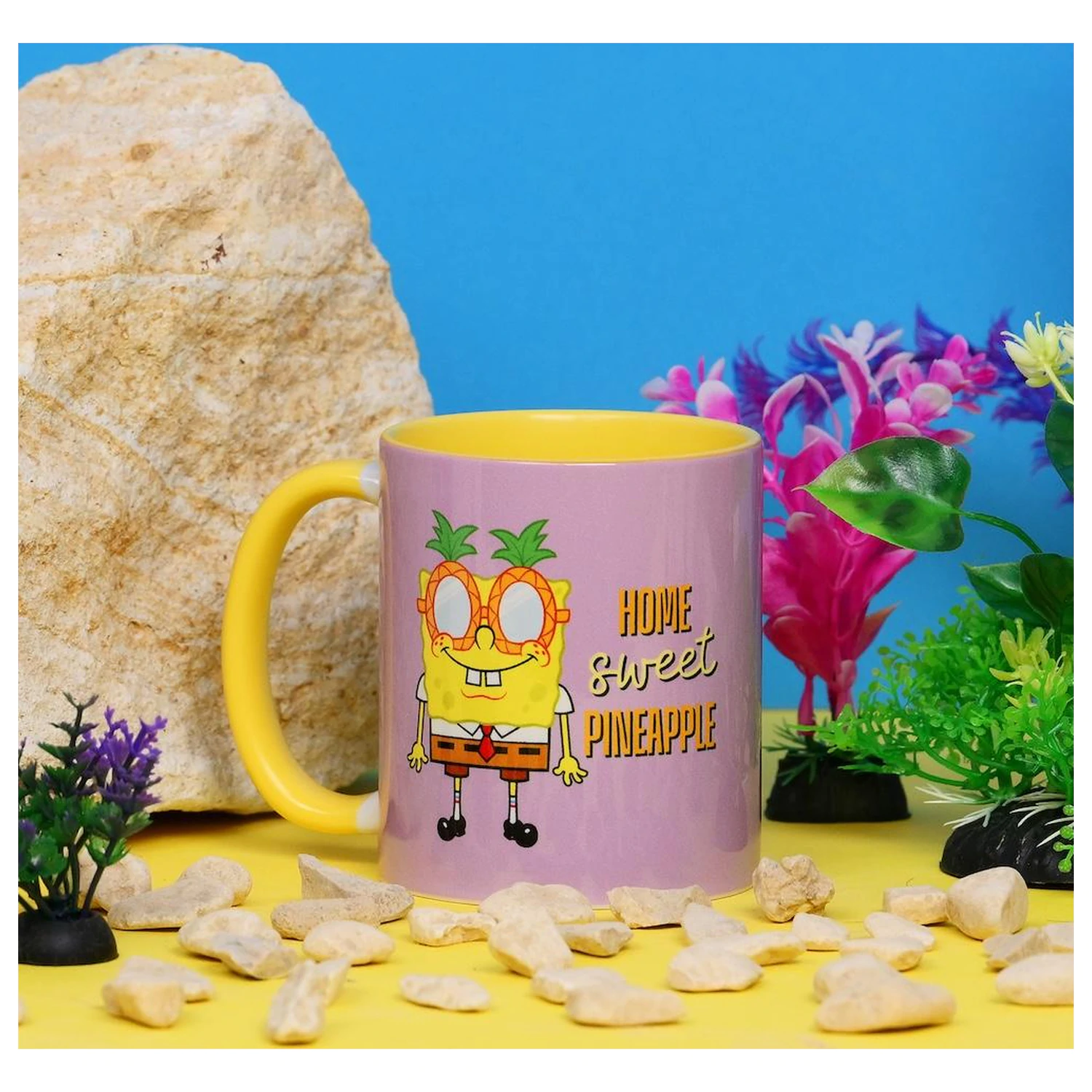 SpongeBob Home Sweet Pineapple Wewnętrzny Kolorowy Kubek 325 ml zdjęcie produktu