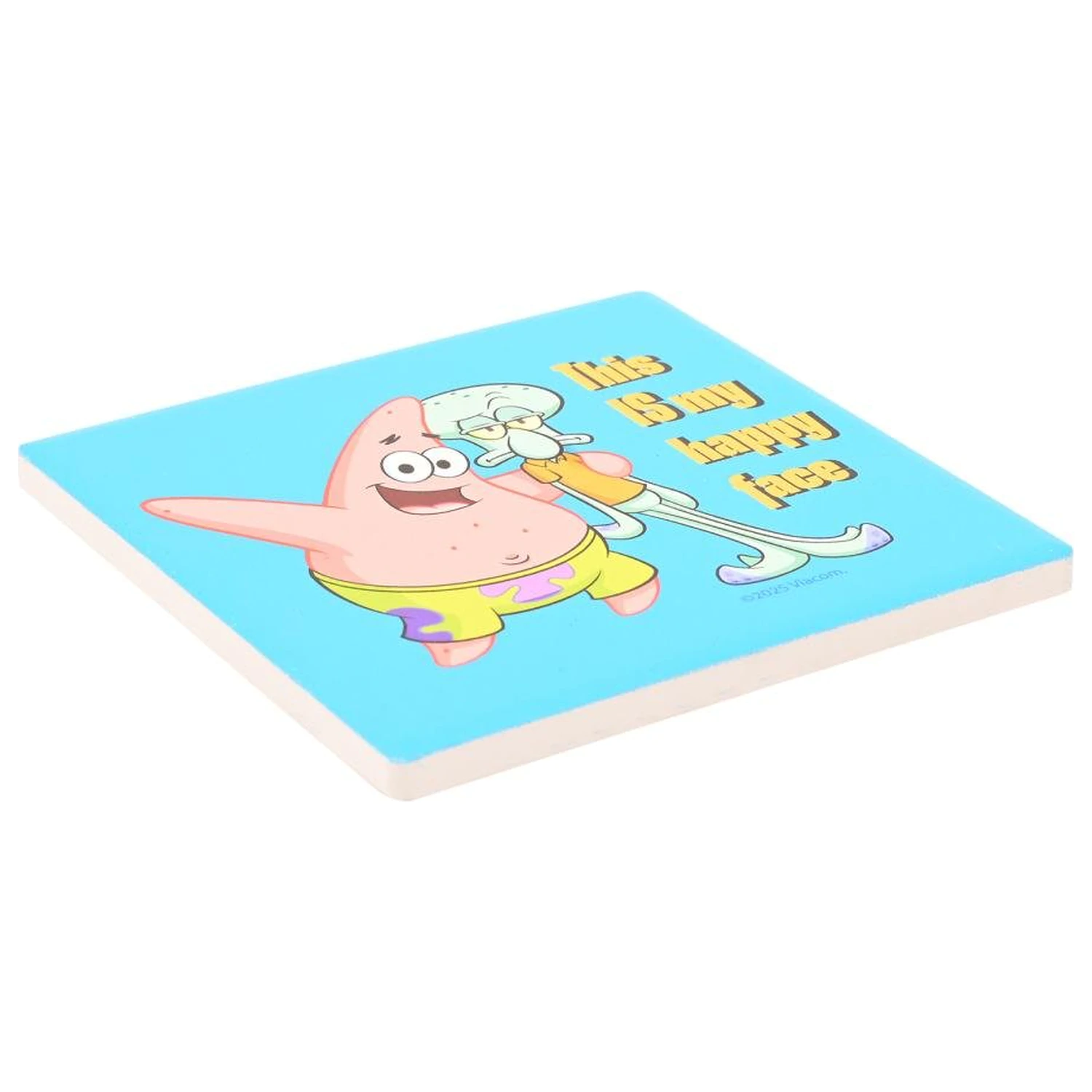 Spongebob My Happy Face Ceramiczna kwadratowa podstawka zdjęcie produktu