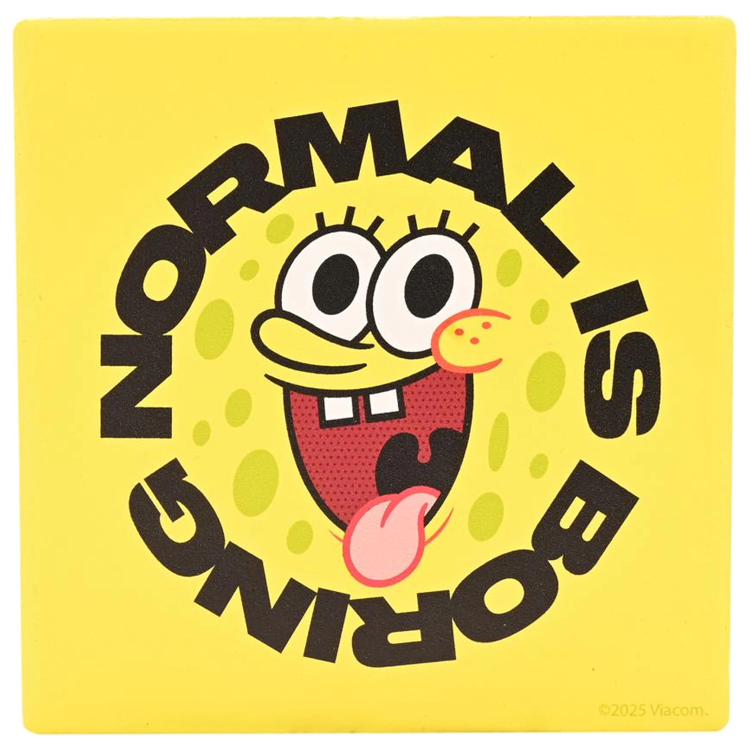 SpongeBob Normal is Boring Kwadratowa Ceramiczna Podkładka zdjęcie produktu