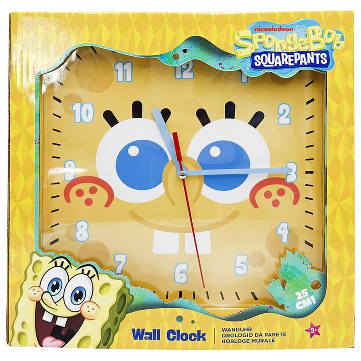 Spongebob Zegar ścienny kwadratowy Spongebob zdjęcie produktu
