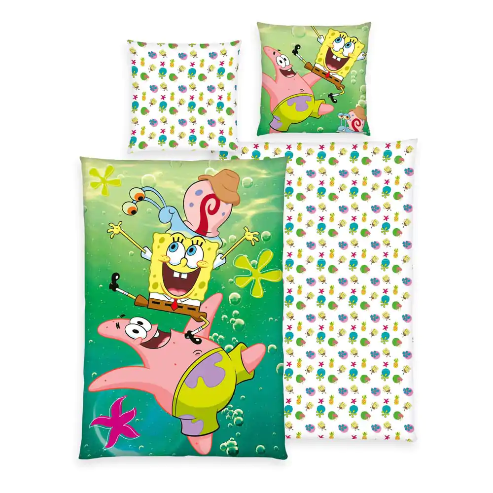 Spongebob Squarepants Zestaw Poszewek 135 x 200 cm / 80 x 80 cm zdjęcie produktu