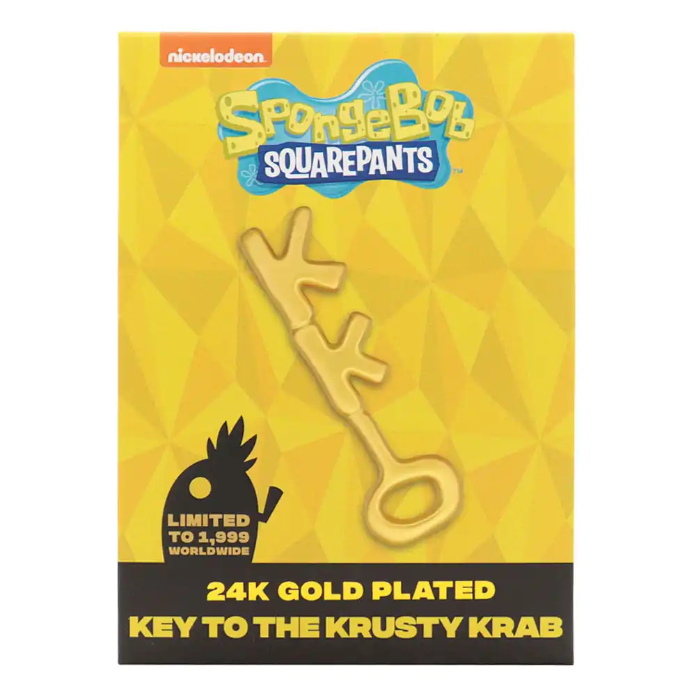 Replika SpongeBob SquarePants Krusty Krab Klucz Platerowany 24-karatowym Złotem zdjęcie produktu