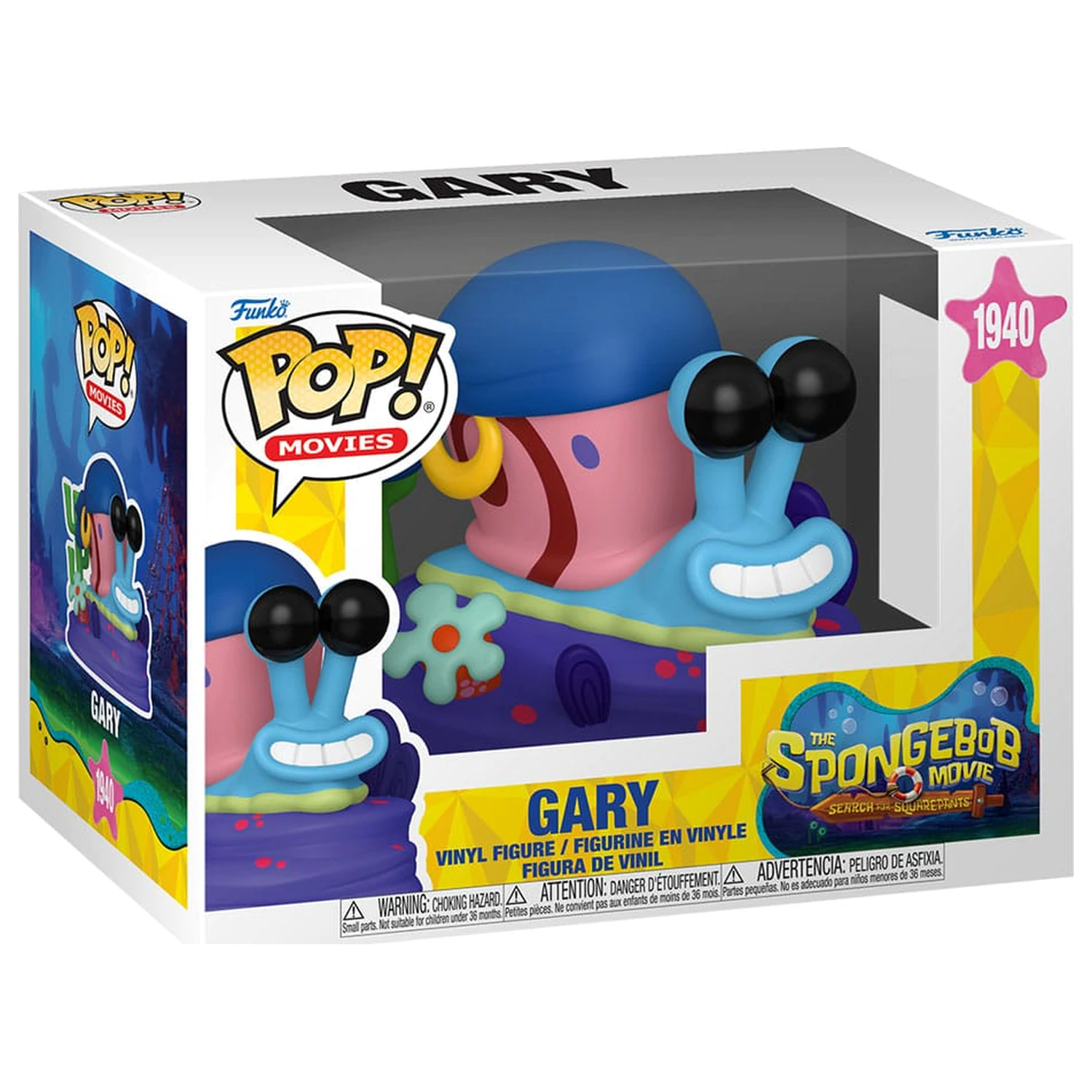 SpongeBob Kanciastoporty Funko POP! Winylu Figurka Gary (Pirat) 9 cm zdjęcie produktu