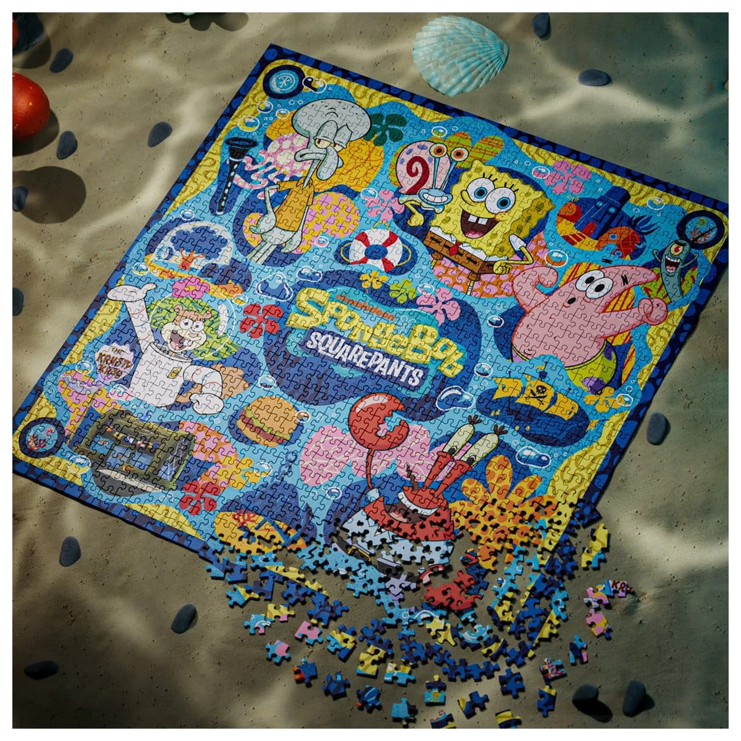 SpongeBob SquarePants wielowymiarowe puzzle (1000 elementów) zdjęcie produktu