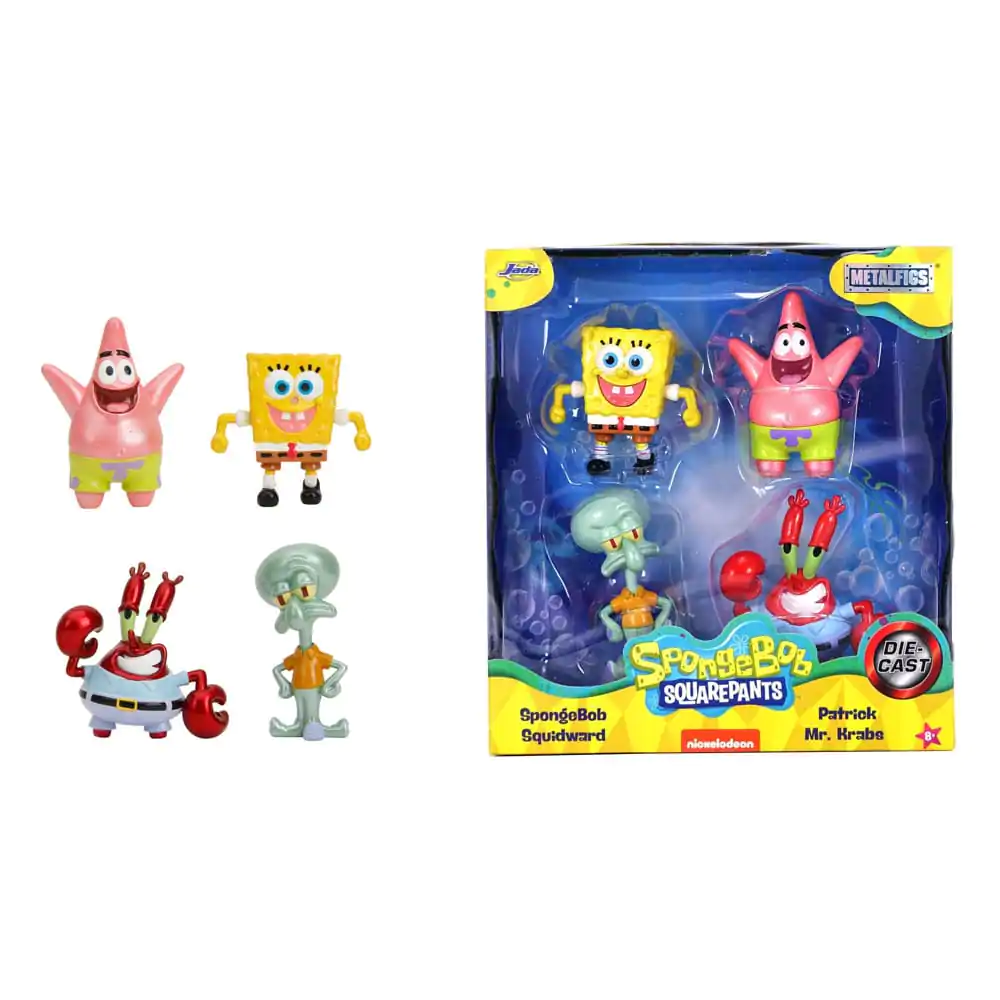 Spongebob Squarepants Nano Metalfigs Odlewane Mini Figurki 4-Pak Fala 1 4 cm zdjęcie produktu