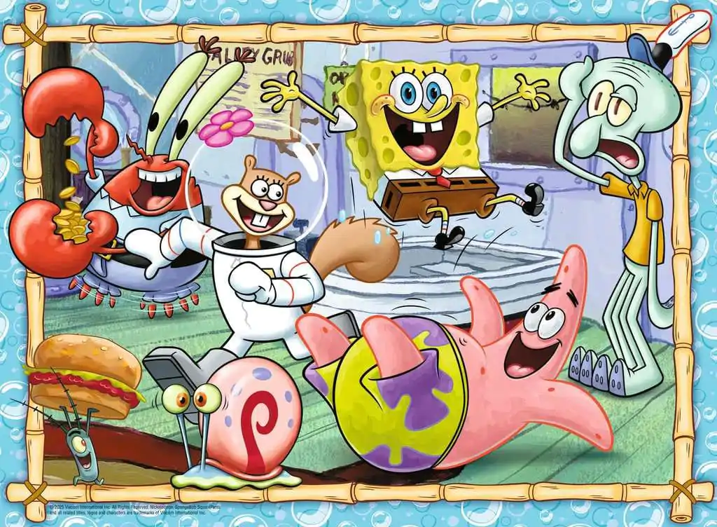 SpongeBob SquarePants Dziecięce Puzzle XXL New Adventures in Bikini Bottom (200 elementów) zdjęcie produktu