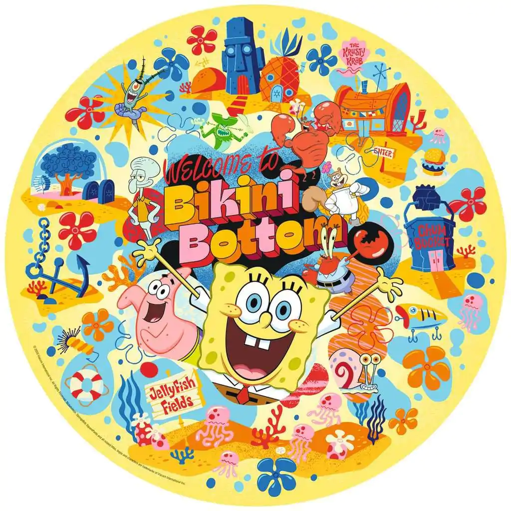 SpongeBob SquarePants Okrągłe Puzzle Jigsaw Welcome to Bikini Bottom (500 elementów) zdjęcie produktu