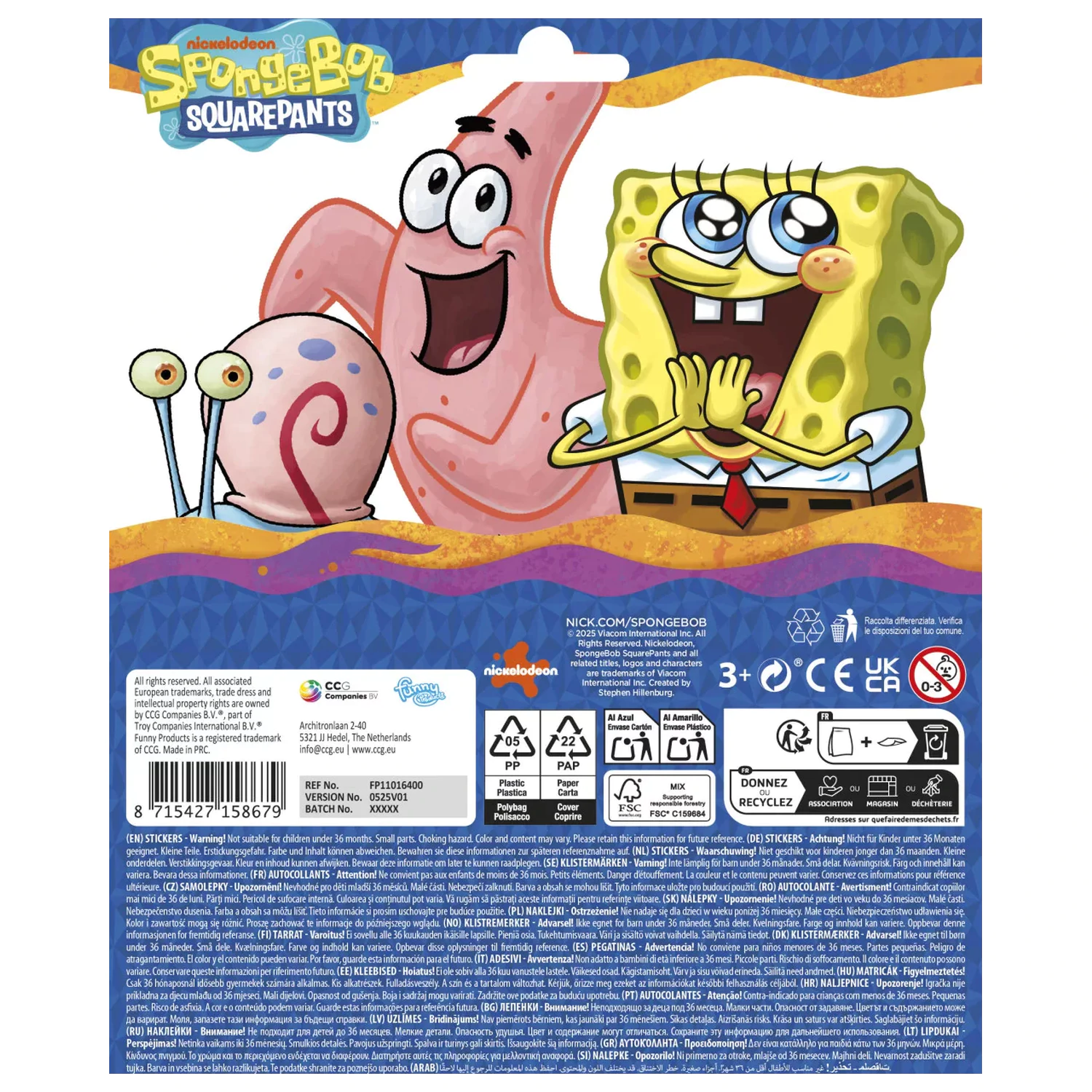 SpongeBob naklejka ramka zdjęcie produktu