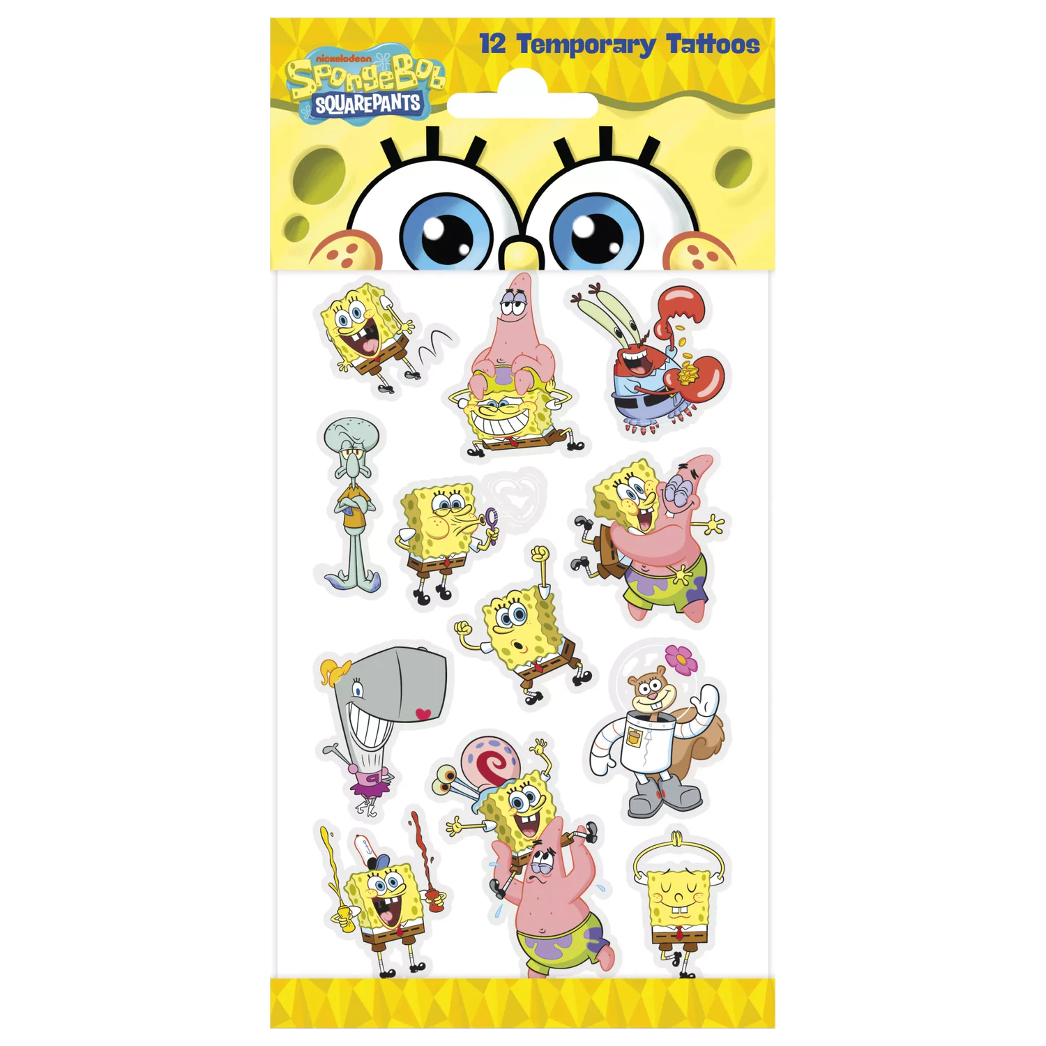 SpongeBob Fun tatuaże 12 szt. zdjęcie produktu