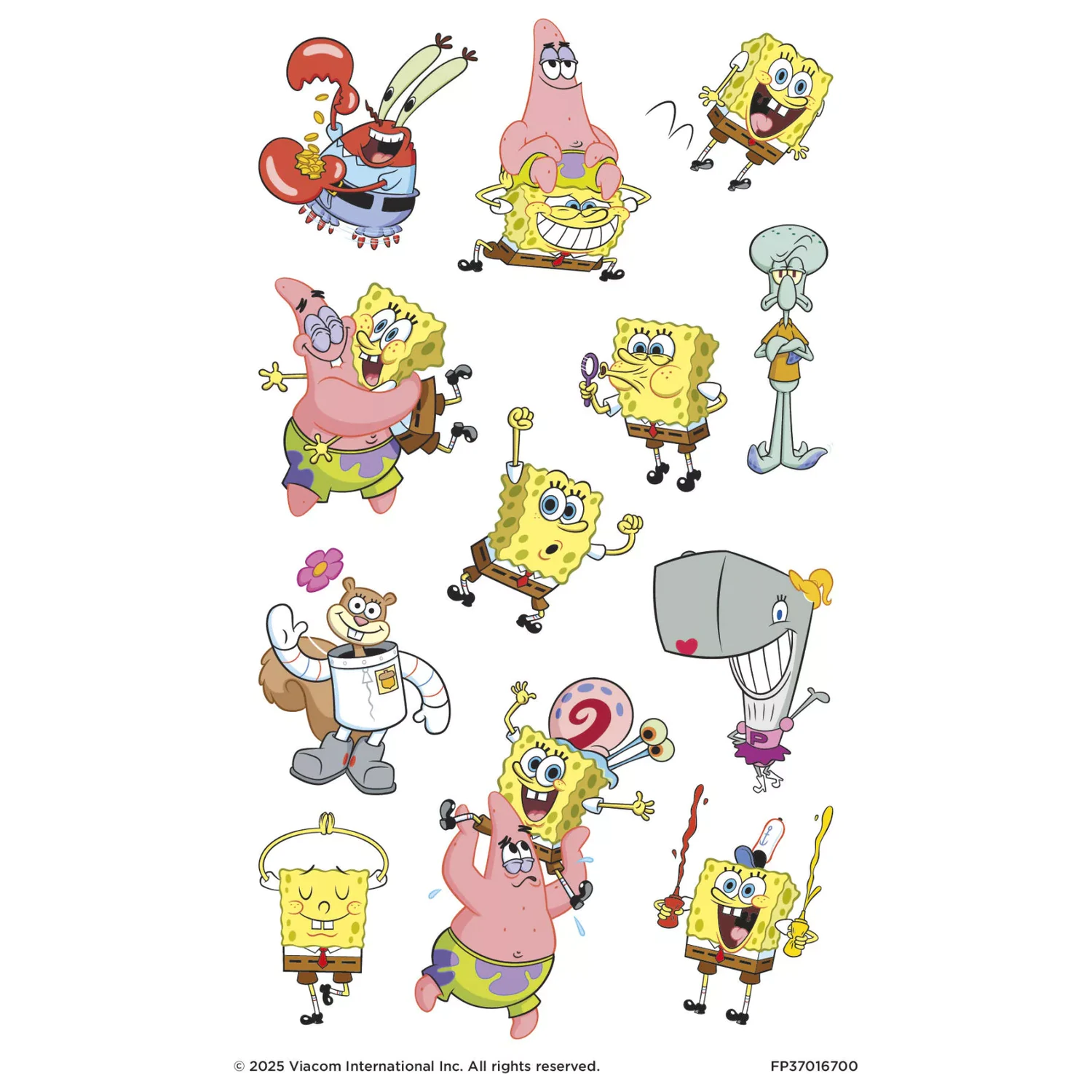 SpongeBob Fun tatuaże 12 szt. zdjęcie produktu