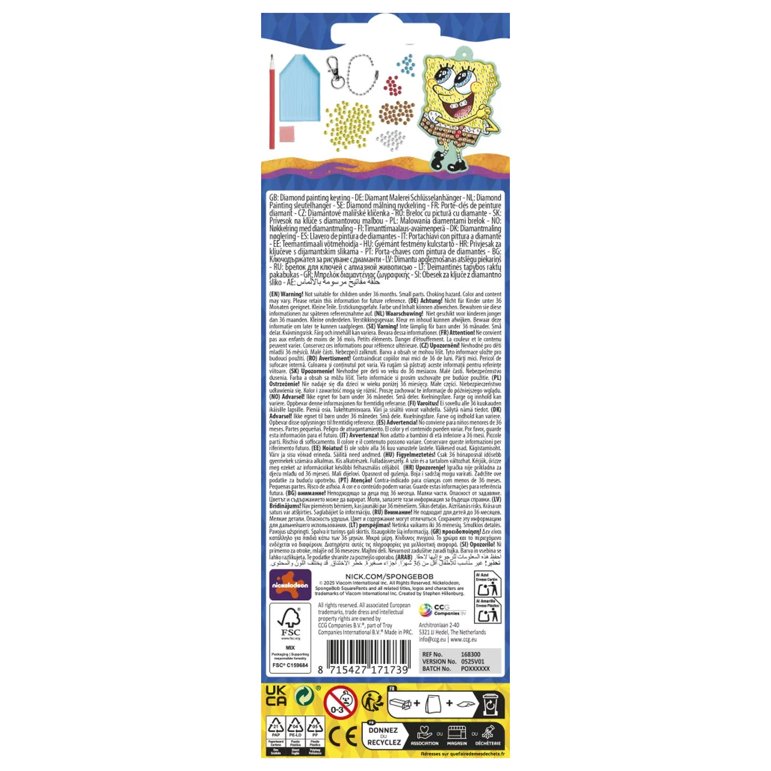 SpongeBob Smile Diamond Zestaw do robienia breloków zdjęcie produktu