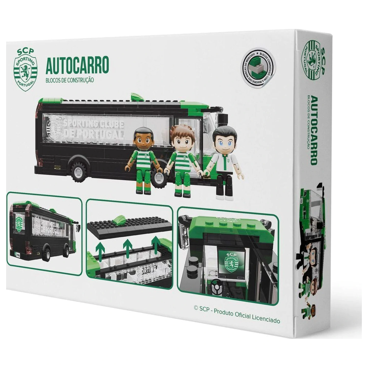 Zestaw autobusów Sporting CP z figurkami, 332 sztuki zdjęcie produktu