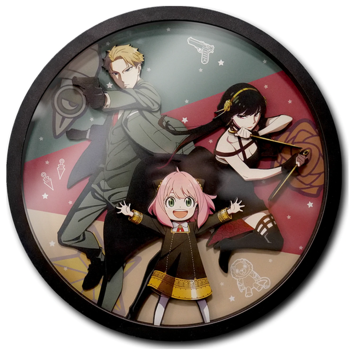 Spy x Family Loid, Yor i Anya Drewniana Ramka Dekoracyjna Plakat 3D zdjęcie produktu