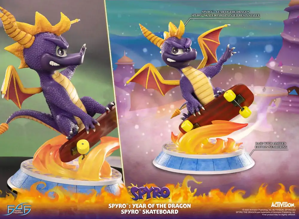 Statua Spyro : Year of the Dragon Spyro Skateboard 34 cm zdjęcie produktu