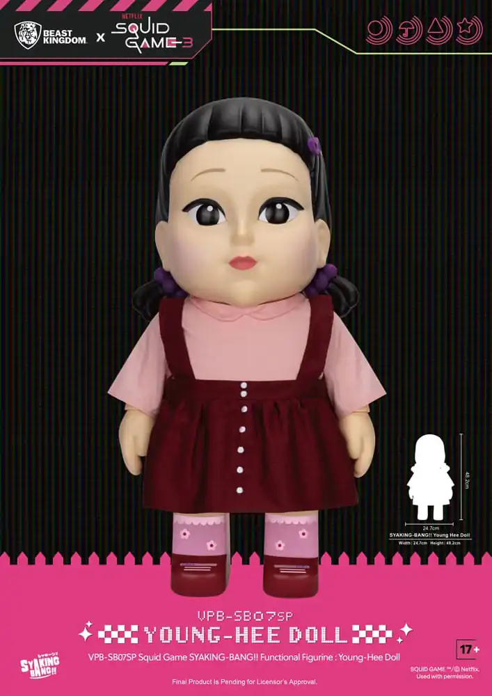Squid Game Syaking Bang Figurka / Skarbonka Lalka Young-Hee Sezon 3 48 cm zdjęcie produktu