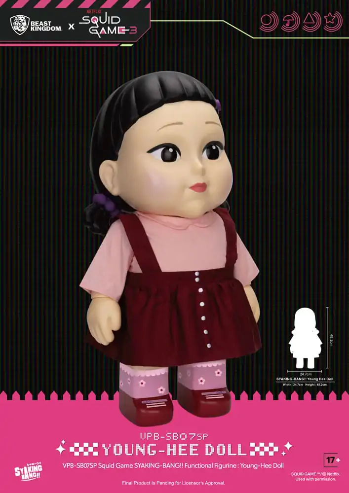 Squid Game Syaking Bang Figurka / Skarbonka Lalka Young-Hee Sezon 3 48 cm zdjęcie produktu