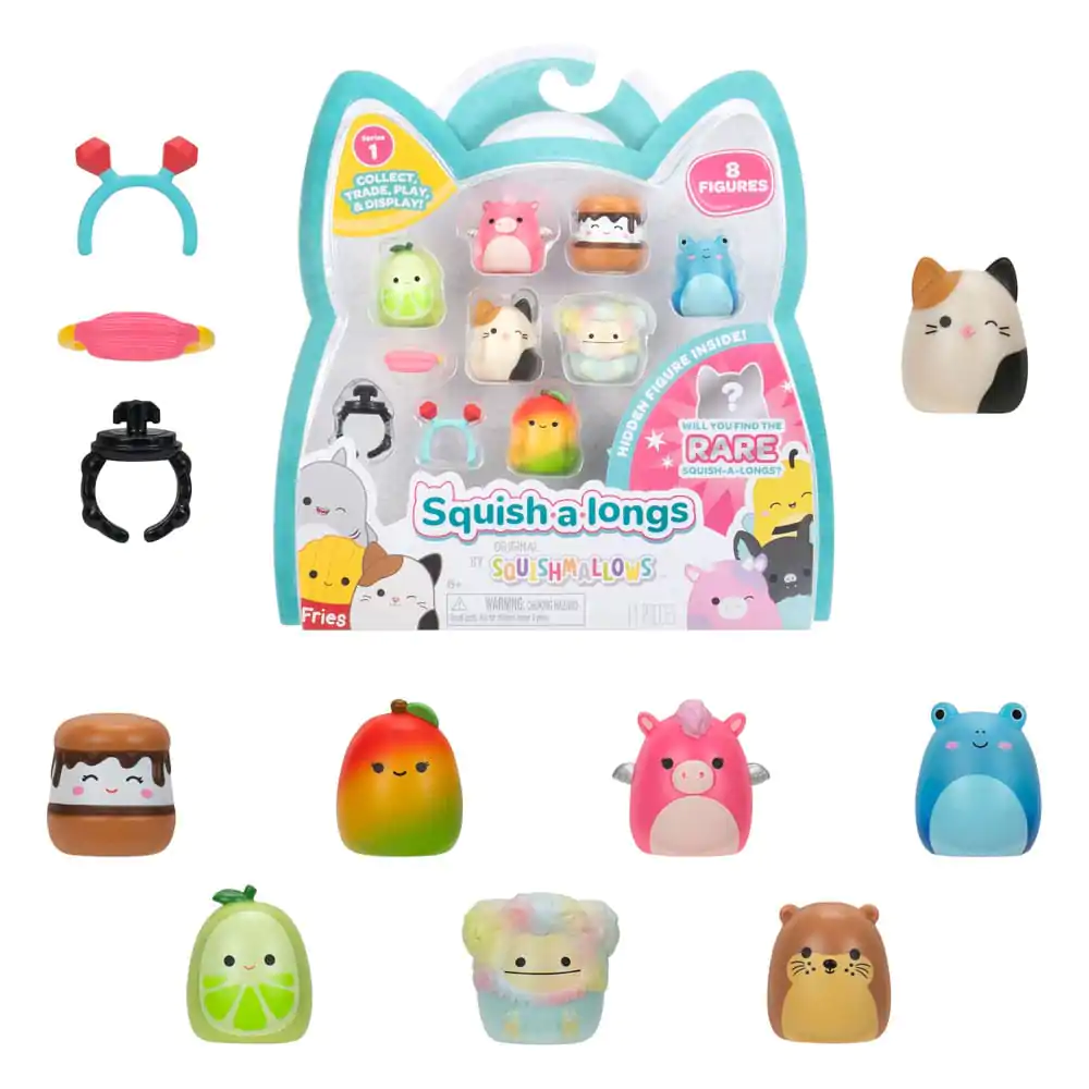 Squishmallow Squish a longs Mini Figurki 8-Pak Style 2 3 cm zdjęcie produktu