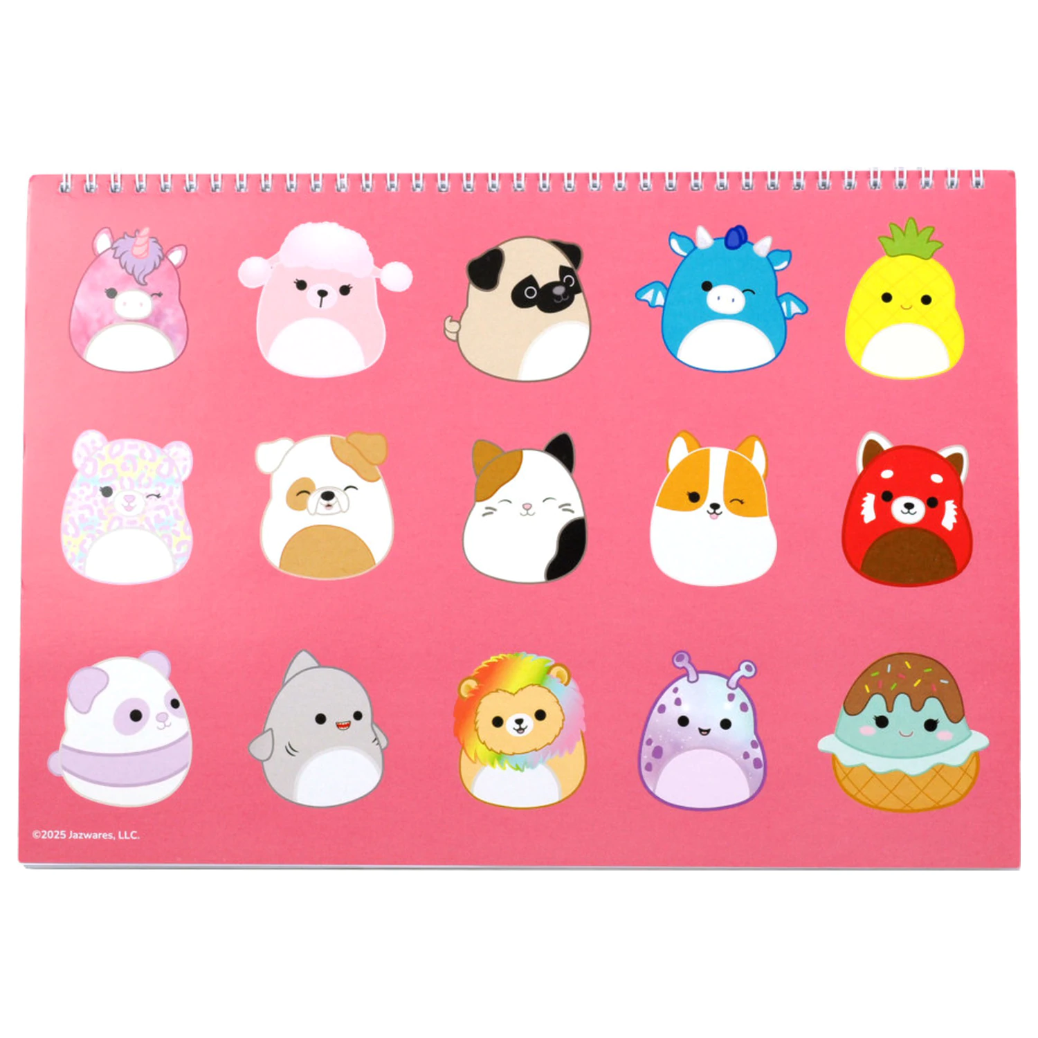 Squishmallows Feelin' A4 szkicownik spiralny z 40 arkuszami i naklejkami zdjęcie produktu