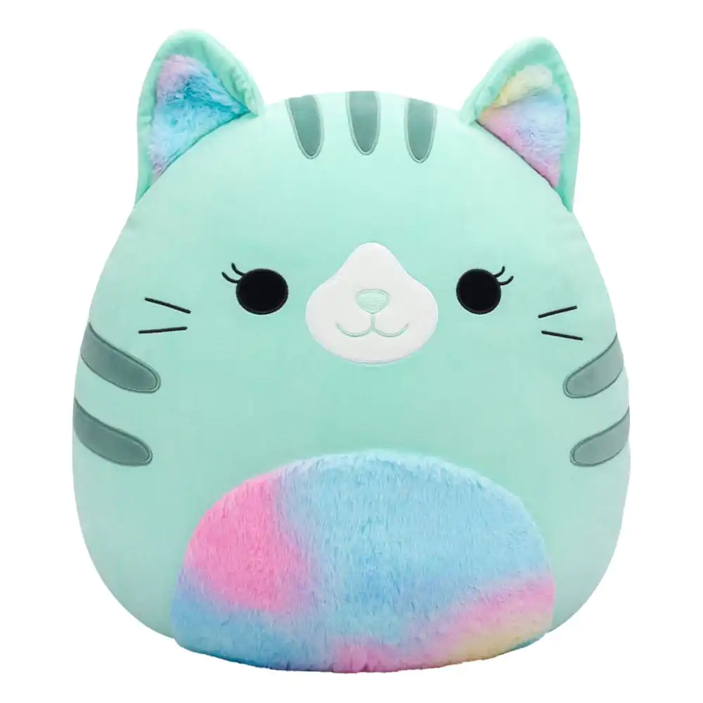 Squishmallows Pluszowa Figurka Turkusowy Kot z Tie-Dye Fuzzy Brzuszkiem Corinna 50 cm zdjęcie produktu