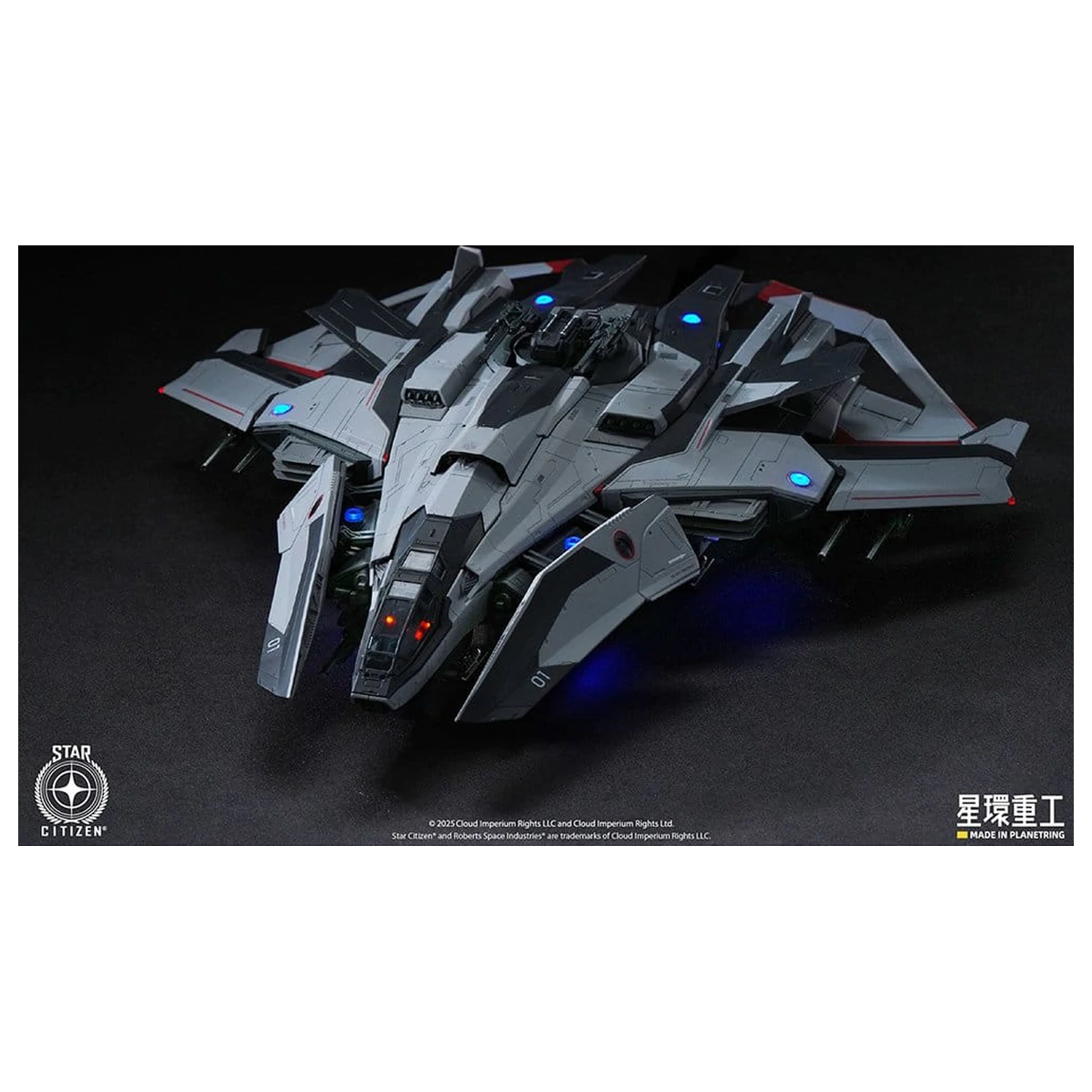Star Citizen Wstępnie zmontowany plastikowy model do składania 1/100 Anvil F8C Lightning Wstępnie zmontowany gotowy model w wersji 25 cm zdjęcie produktu