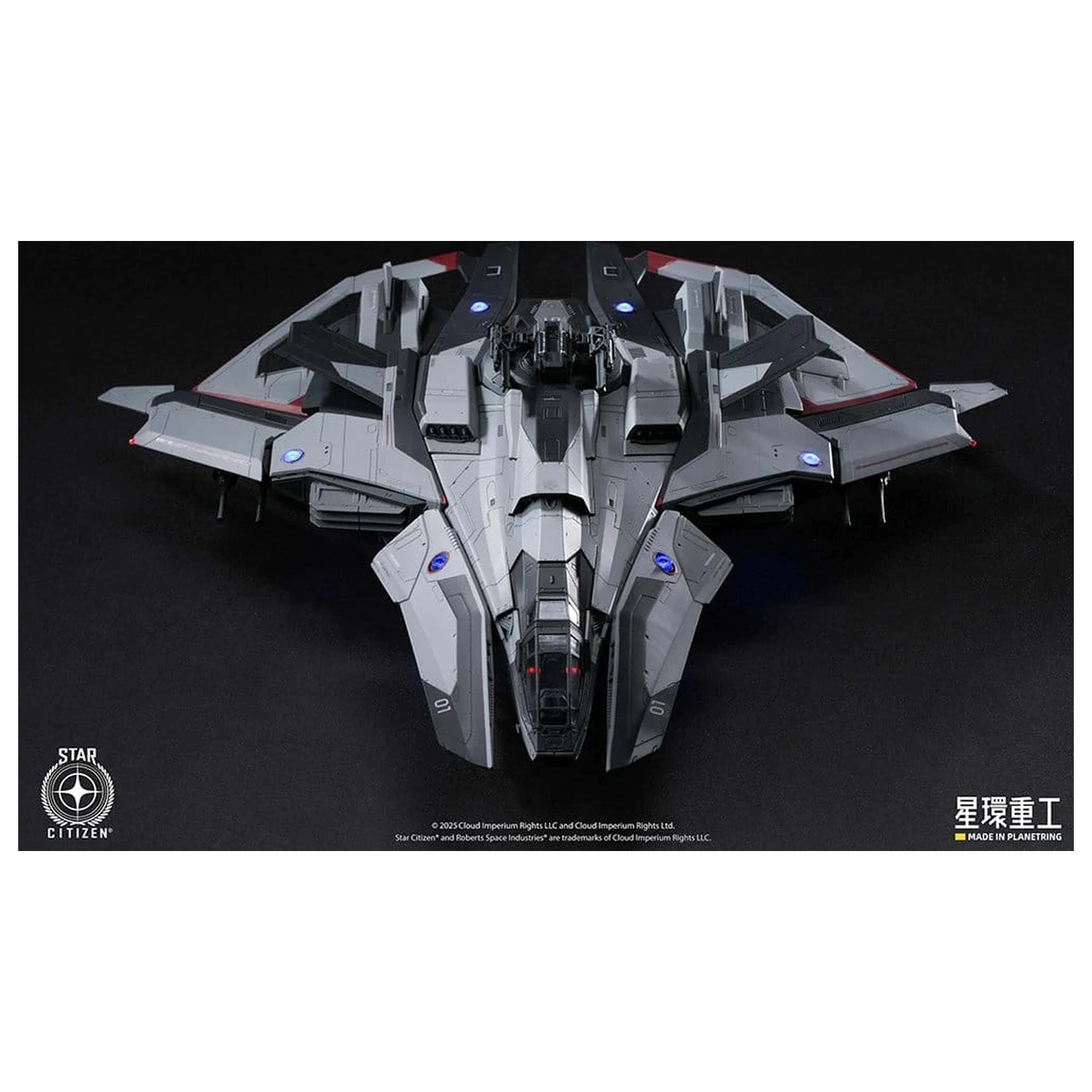 Star Citizen Wstępnie zmontowany plastikowy model do składania 1/100 Anvil F8C Lightning Wstępnie zmontowany gotowy model w wersji 25 cm zdjęcie produktu