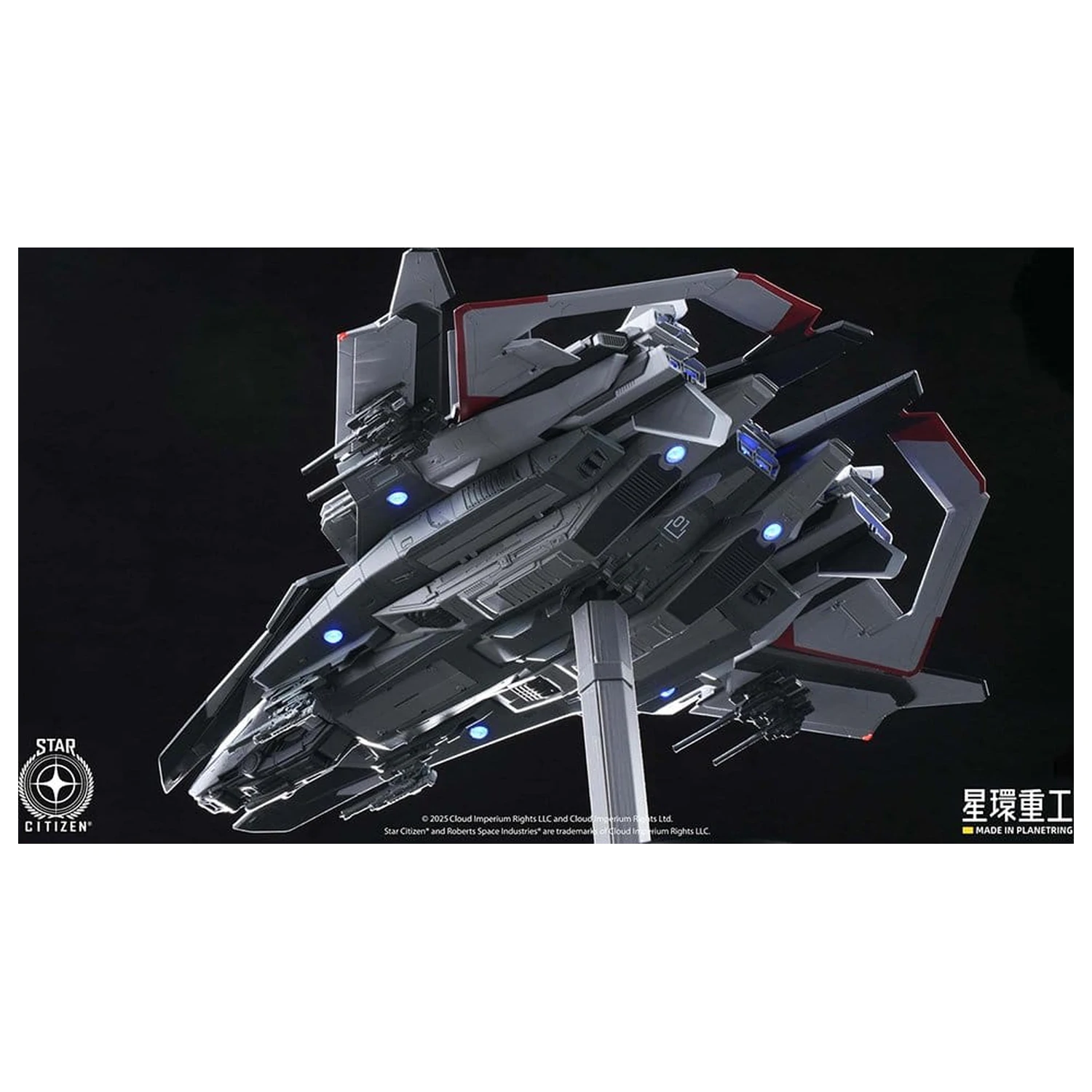 Star Citizen Wstępnie zmontowany plastikowy model do składania 1/100 Anvil F8C Lightning Wstępnie zmontowany gotowy model w wersji 25 cm zdjęcie produktu