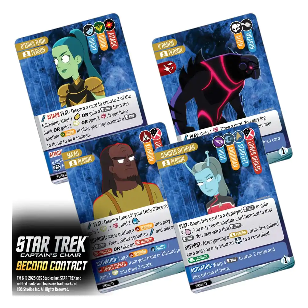 Star Trek: Captain's Chair Gra Karciana Second Contact *English Version* zdjęcie produktu